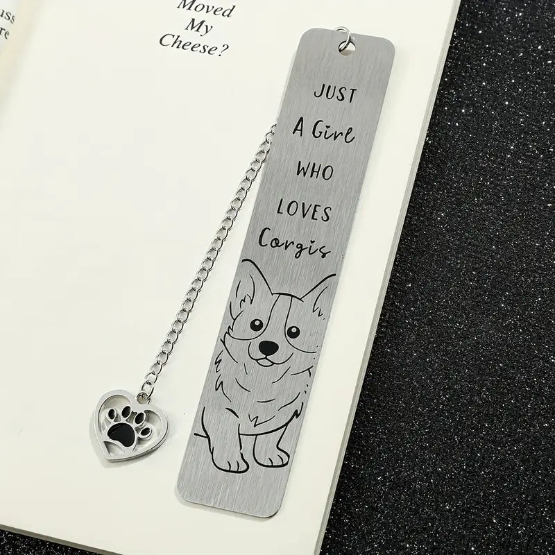 Dog Lover's Stainless Steel Bookmark