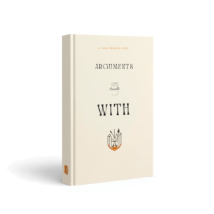 Arguments with Gandhi by Ramachandra Guha — hardcover book mockup